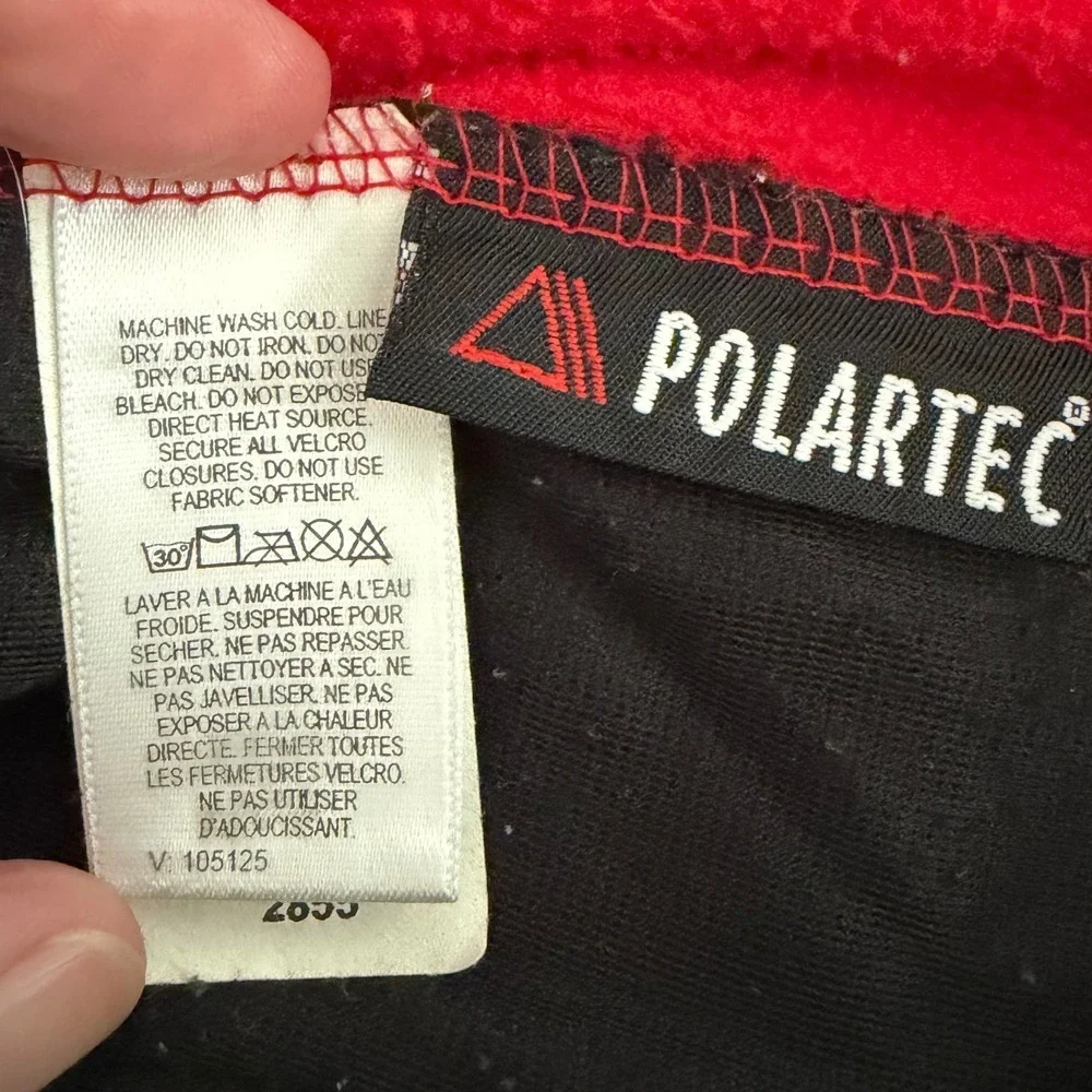 The North‎ Face Vintage 90's Polartec Fleece Vest Red Full Zip Mens Small 96609